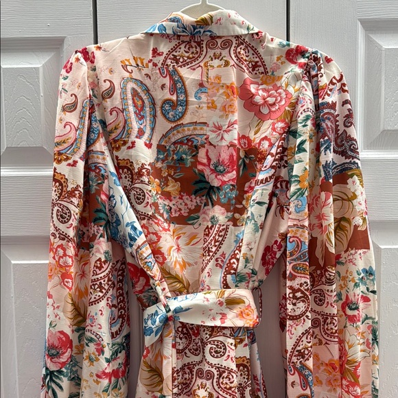 Floral Paisley Button-Up Dress - Picture 4 of 4